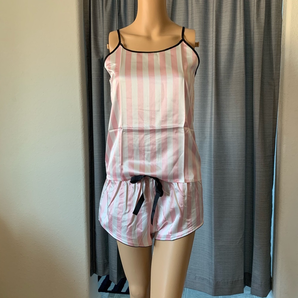 Satiny pajama set